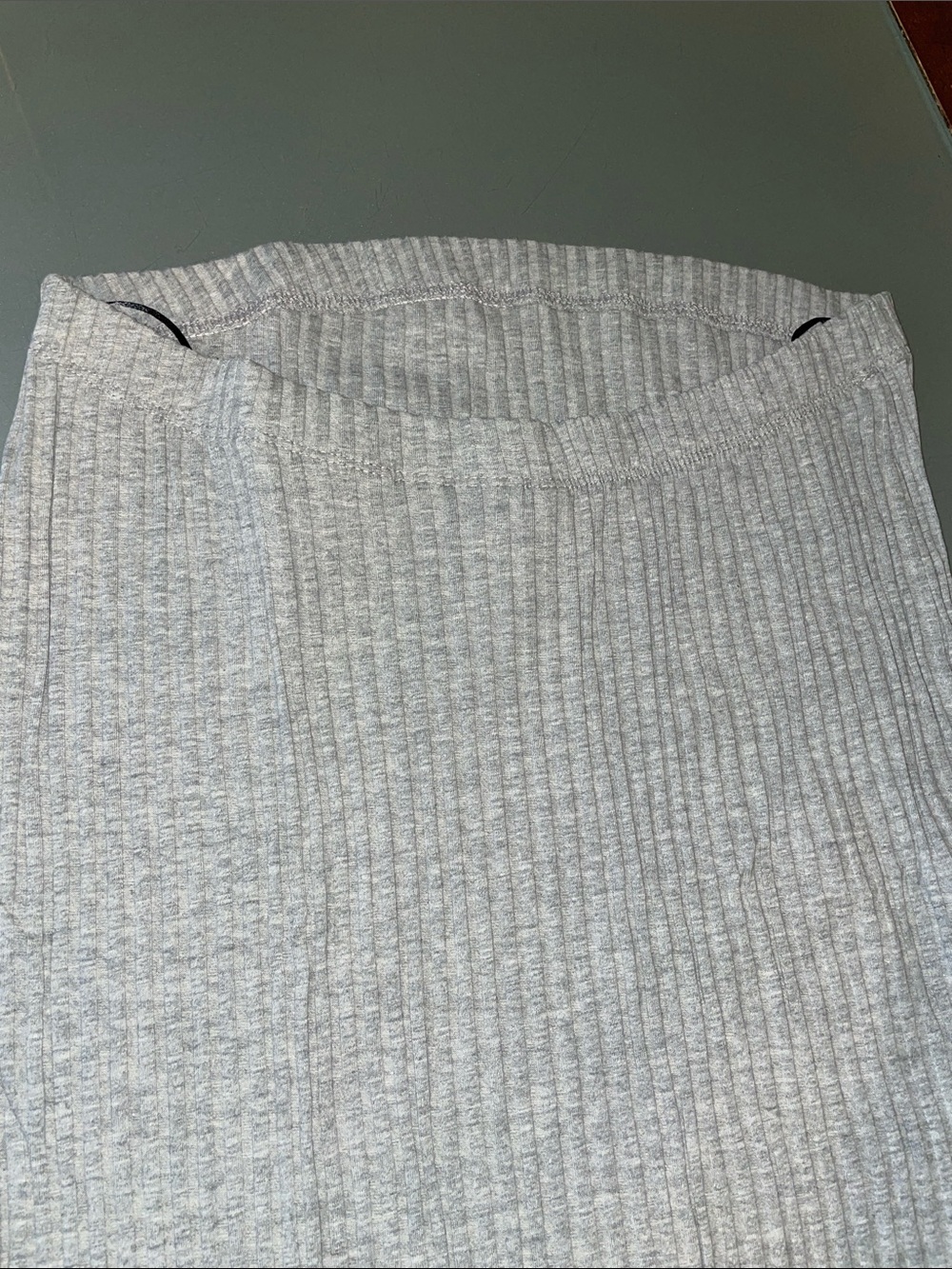 NWT Maternity Ribbed Two-Piece Set - Light Gray - Picture 5 of 6